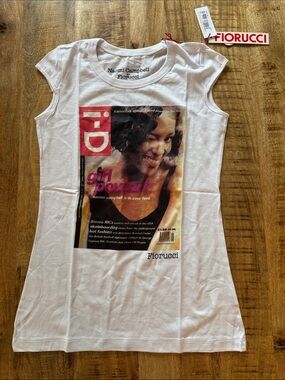 Fiorucci Naomi Campbell 100% cotton Naomi Campbell 'Girl Power' Graphic Tee